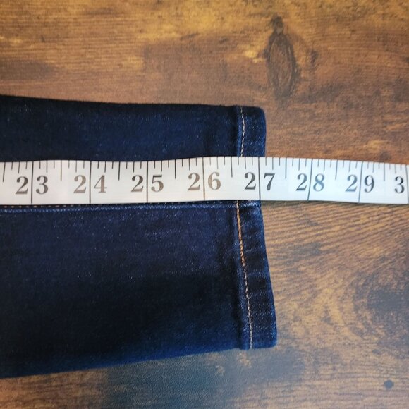 Express Jeans Womens 4 R Button Fly Ankle Skinny Super High Rise Tummy Control - Picture 10 of 11